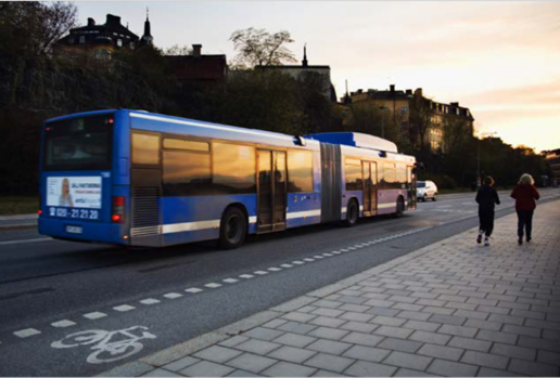 City bus in Gothenburg. Photo.