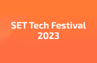 Text: SET Tech festival.