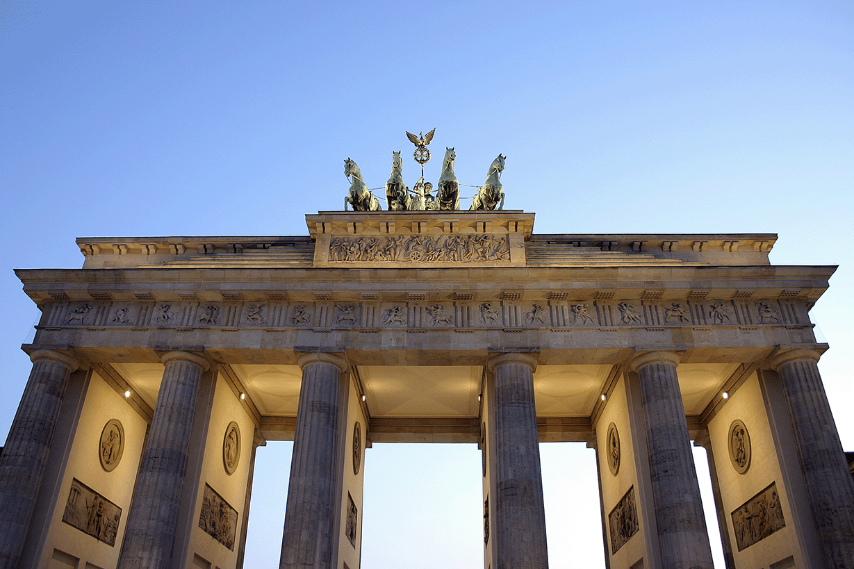 Brandenburg Tor in Berlin, Germany.