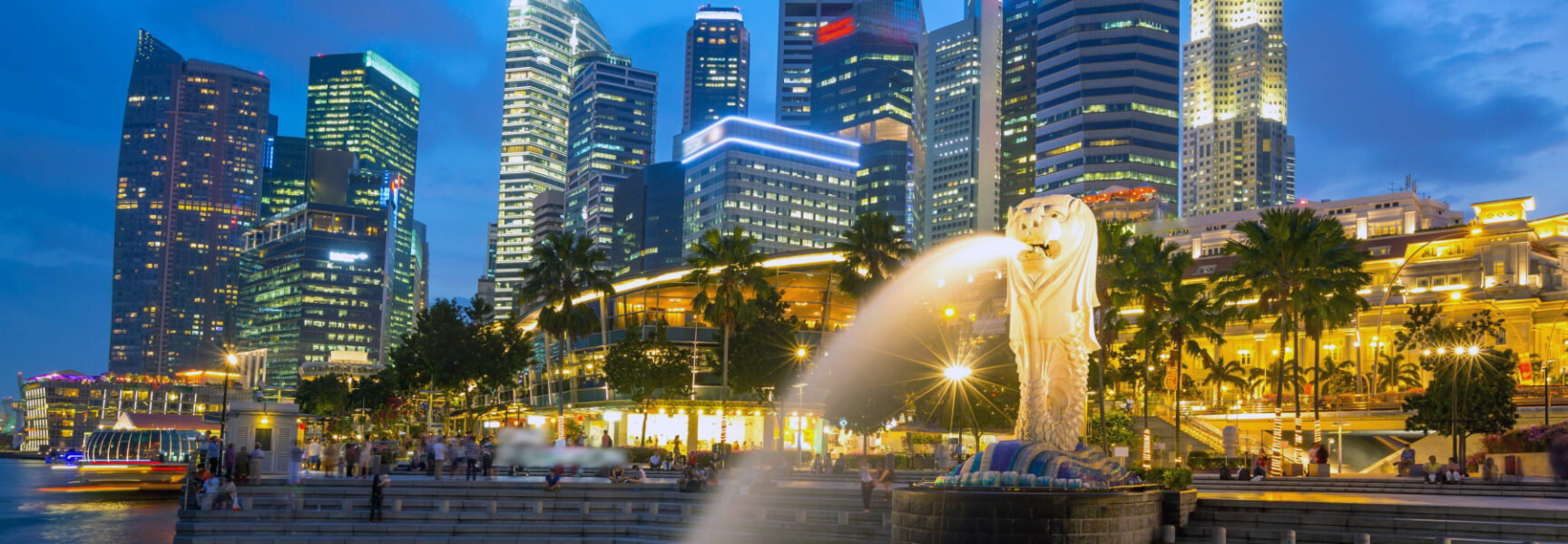 Singapore skyline.